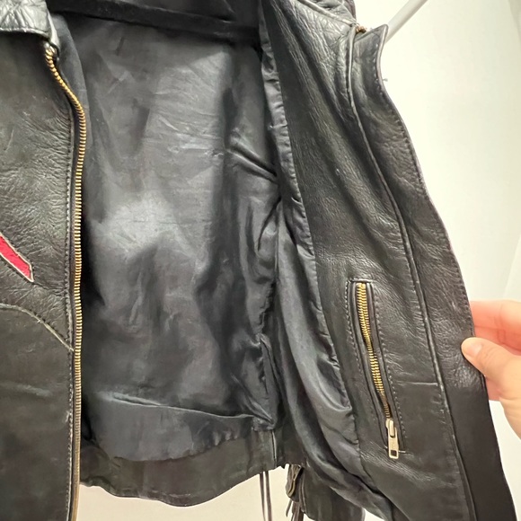 Vintage Leather Motorcycle Jacket - Picture 4 of 4